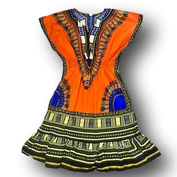 Traditional African Dashiki Print Top/Dress - Picture 1 of 10
